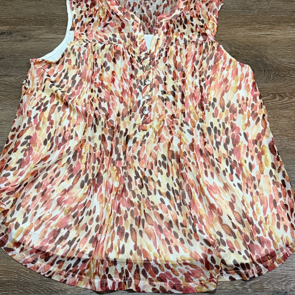 Ava & Grace Multicolor Sleeveless Blouse - Picture 4 of 8